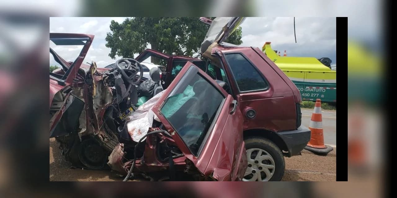 Pai e filha vítimas de grave acidente morrem no hospital