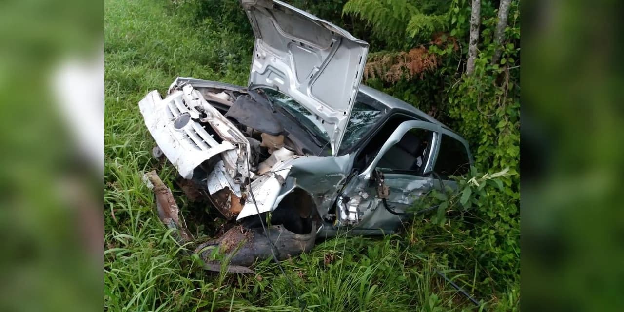 PRF registra acidente envolvendo motorista embriagado em Mallet