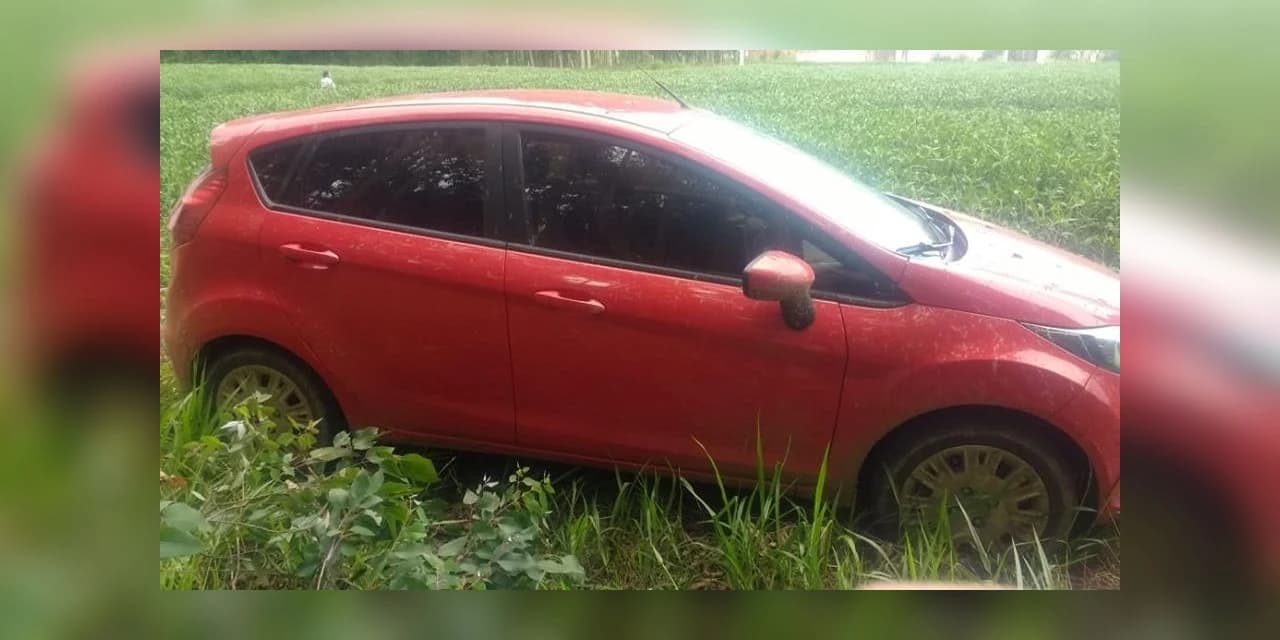 Veículo furtado em Ponta Grossa é encontrado abandonado em Prudentópolis