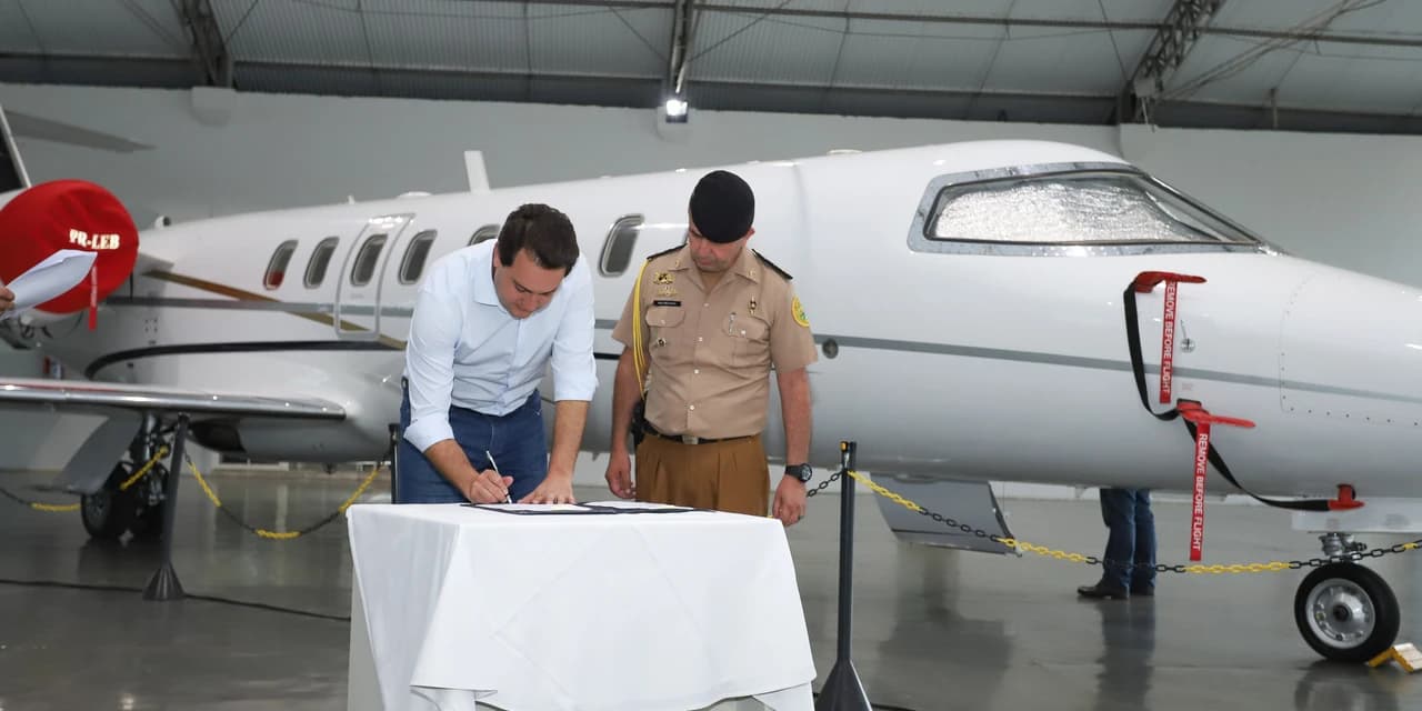 Ratinho Junior devolve avião alugado que era usado pelo governo