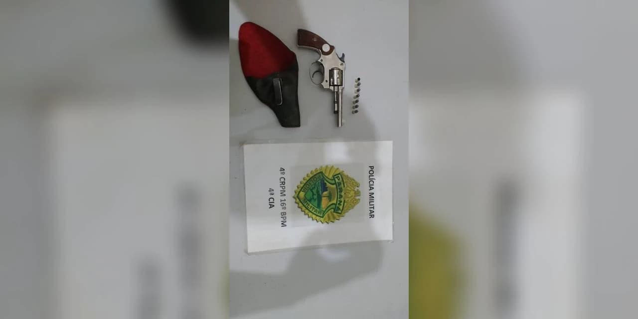 Durante operação em boate Polícia Militar de Prudentópolis encontra revólver calibre 22