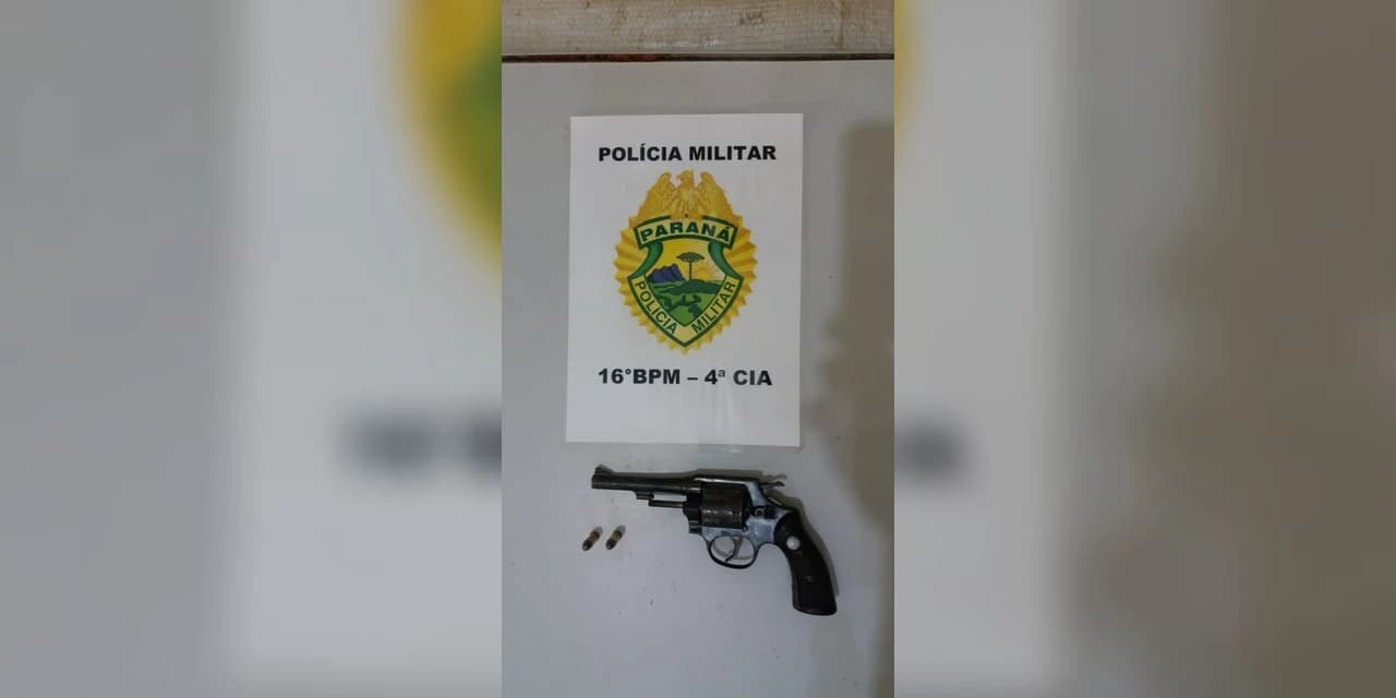 Polícia Militar apreende arma de fogo em Prudentópolis