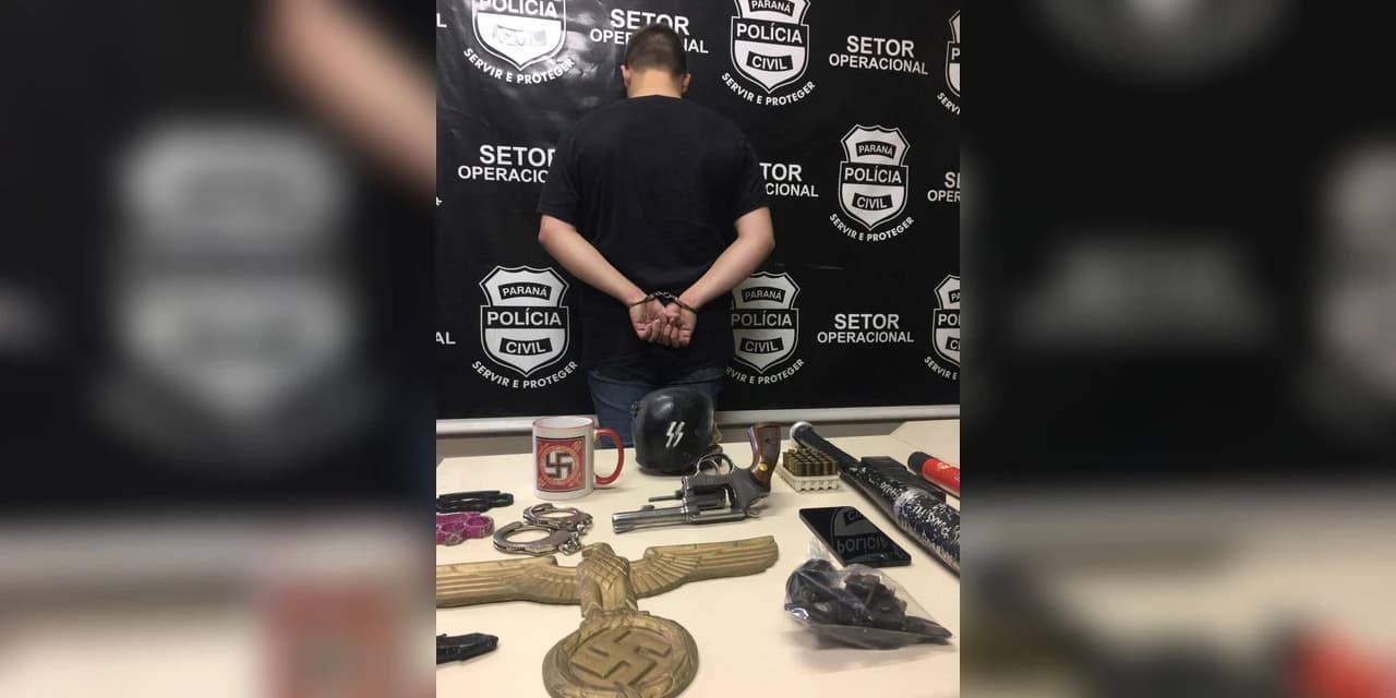 Policia Civil de Ponta Grossa cumpre mandado de busca e apreensão por apologia ao neonazismo