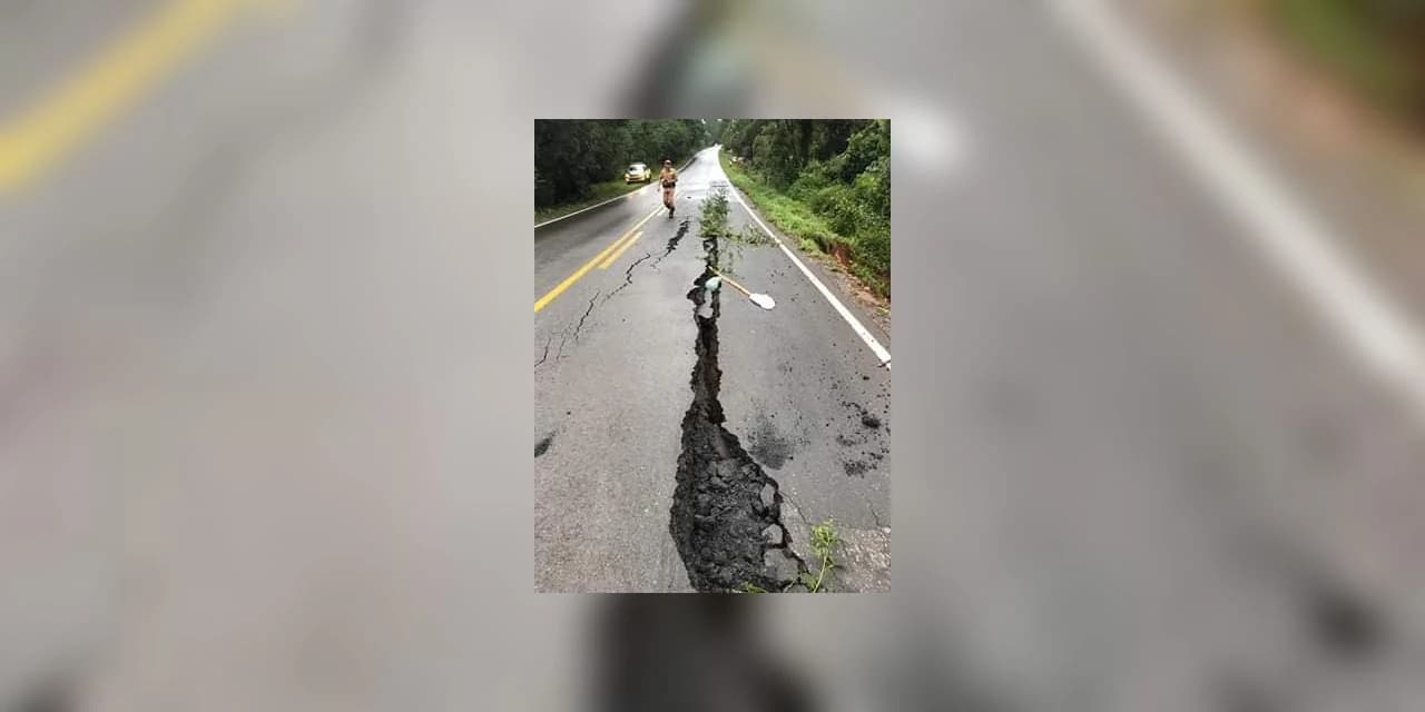 PR 340 em Tibagi está totalmente interditada