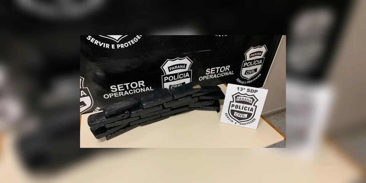 Policia Civil apreende menor com 12 Kg de maconha na rodoviária de Ponta Grossa
