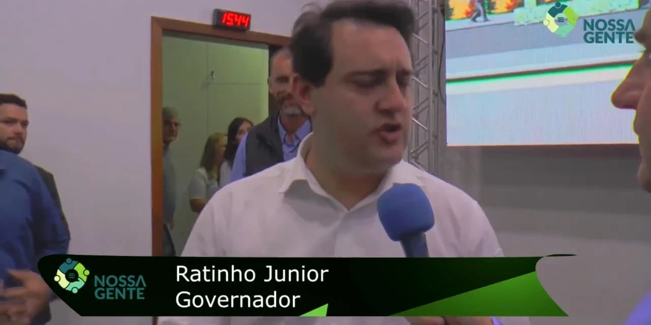 Governador Ratinho Júnior esteve visitando a região e falou com o portal Nossa Gente