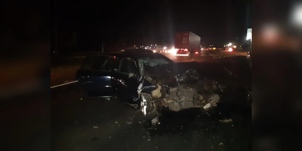 PRF atende em Ponta Grossa grave acidente devido a animais soltos