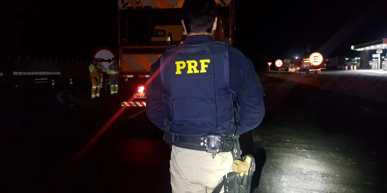 PRF atente atropelamento com óbito de trabalhador das obras de restauração da BR 376
