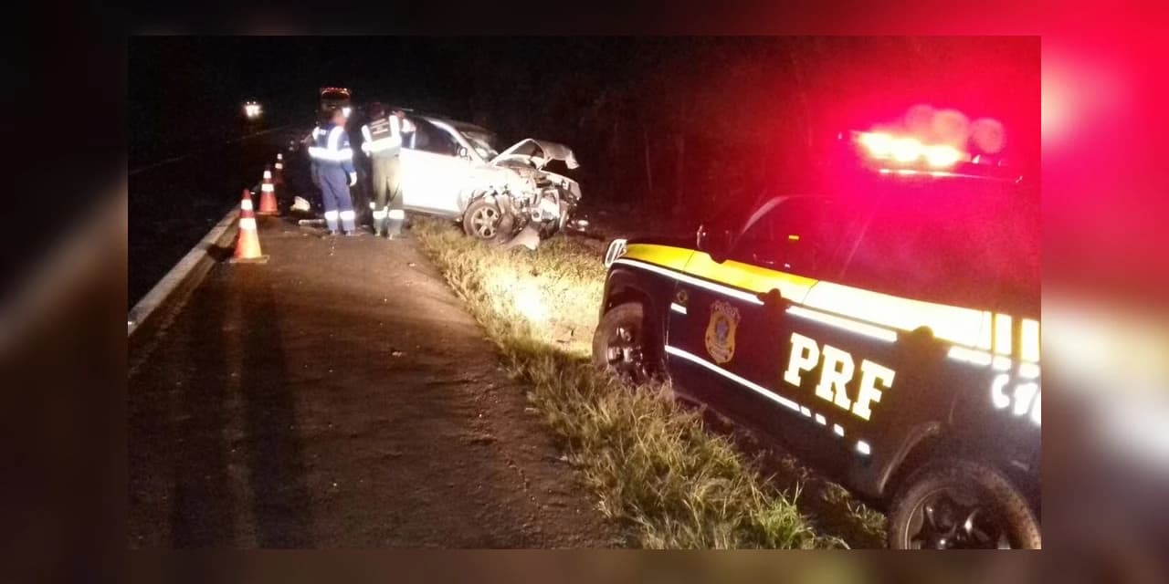 Cinco pessoas ficam feridas em acidente na BR-277, em Palmeira
