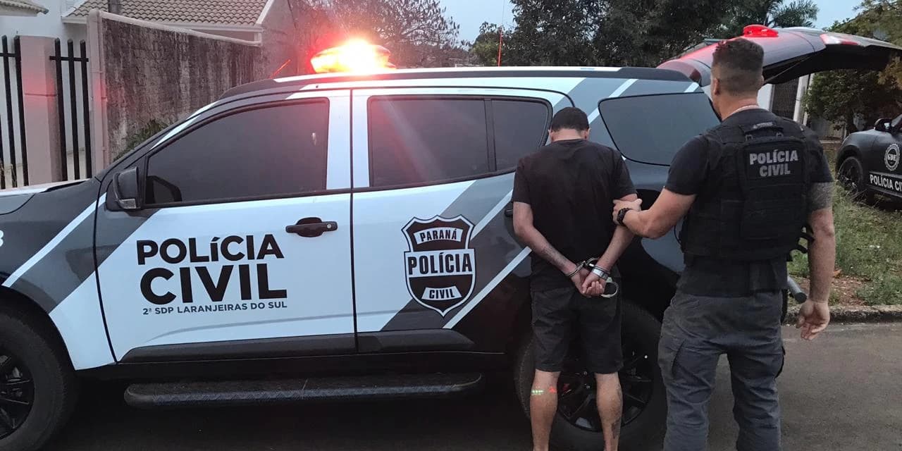 Policia Civil de Laranjeiras do Sul prende traficante no centro da cidade