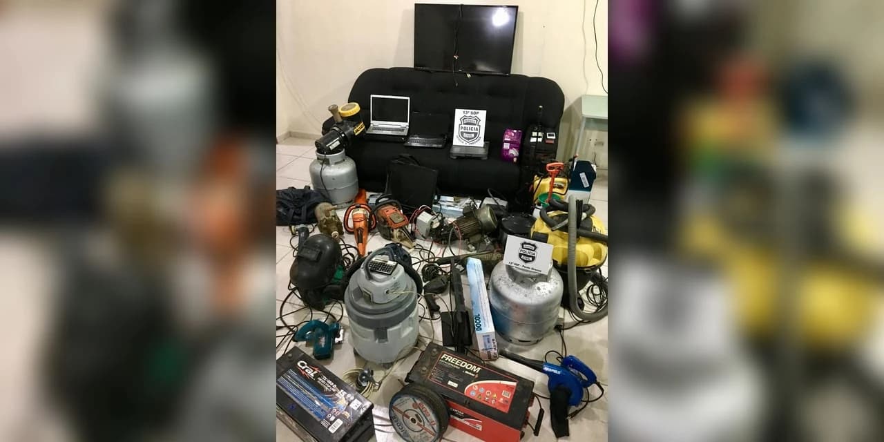 Polícia Civil de Ponta Grossa recupera diversos objetos furtados.