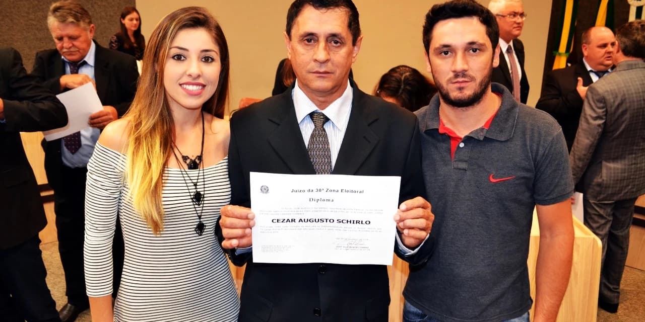 Sepultamento do vereador Cezar Schirlo será hoje quinta feira (19) às 13:30 Hrs.