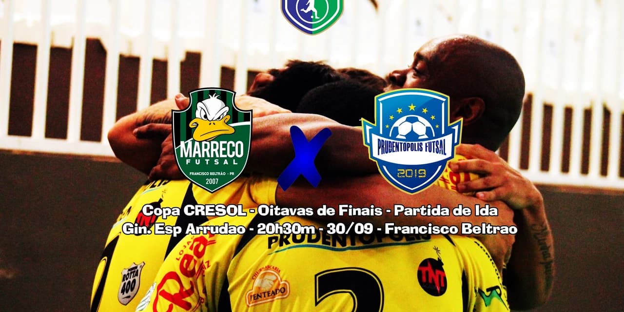 Primeiro jogo Prude x Marreco, pela Copa CRESOL, tem data marcada