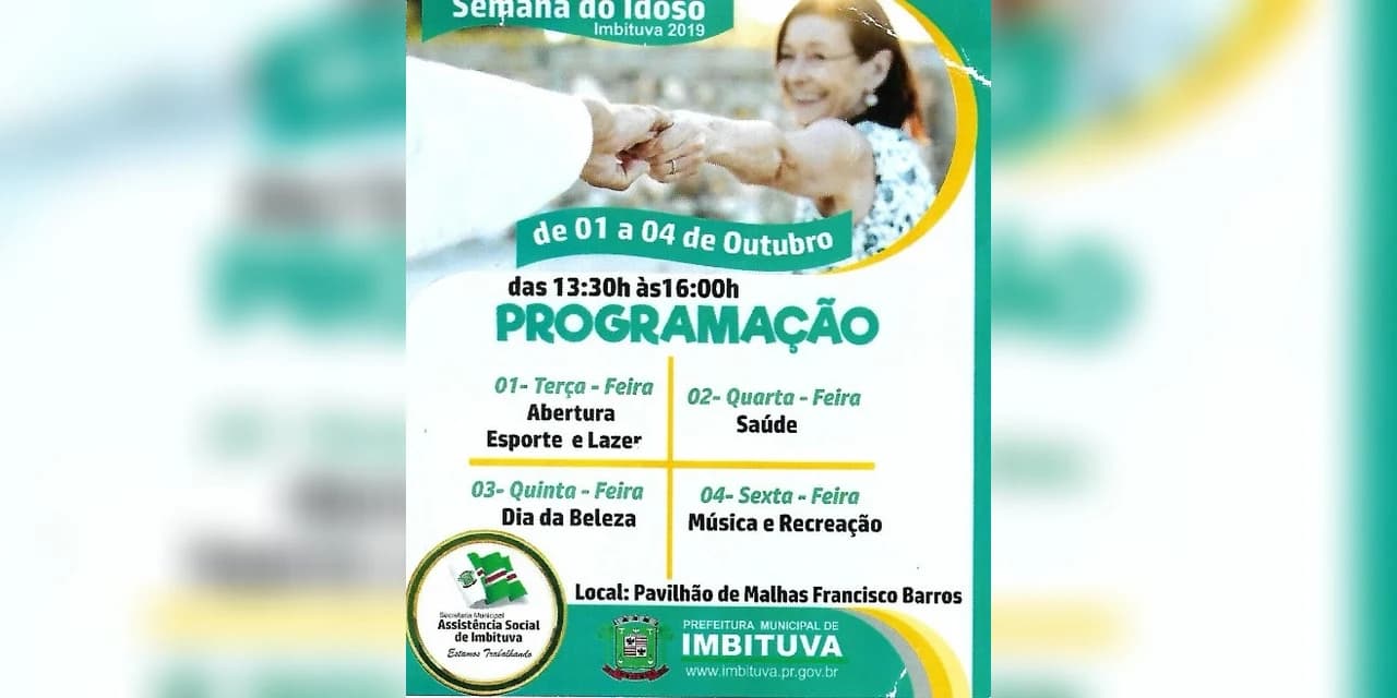Prefeitura de Imbituva promove a semana do idoso. Assista a reportagem
