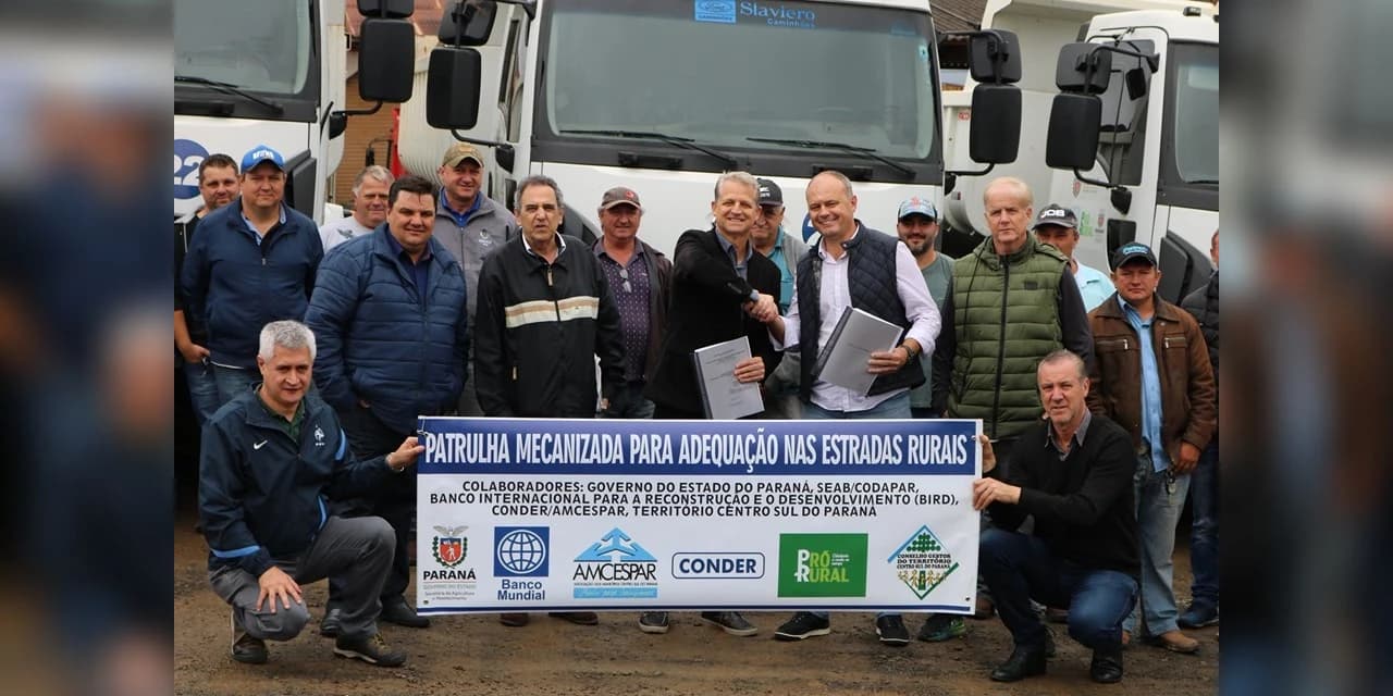 Prudentópolis recebe Patrulha Rural para trabalho em estradas rurais