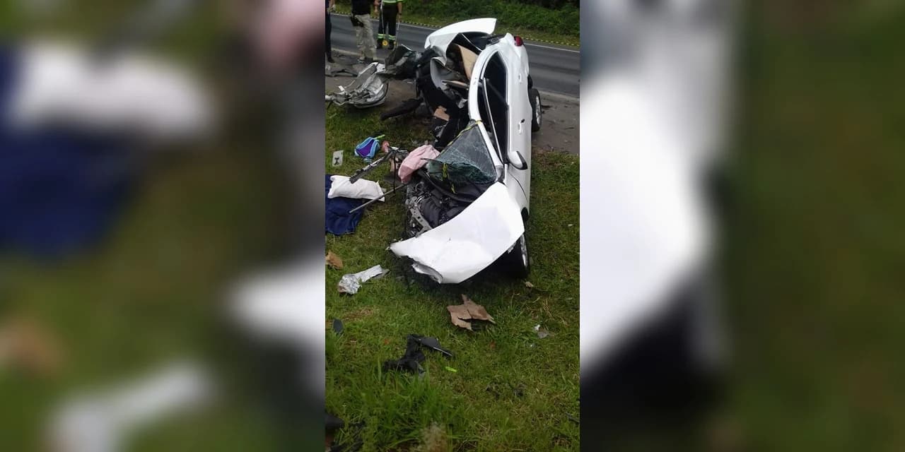 PRF atende gravíssimo acidente em Imbituva mulher grávida de 7 meses entrou em óbito no local.