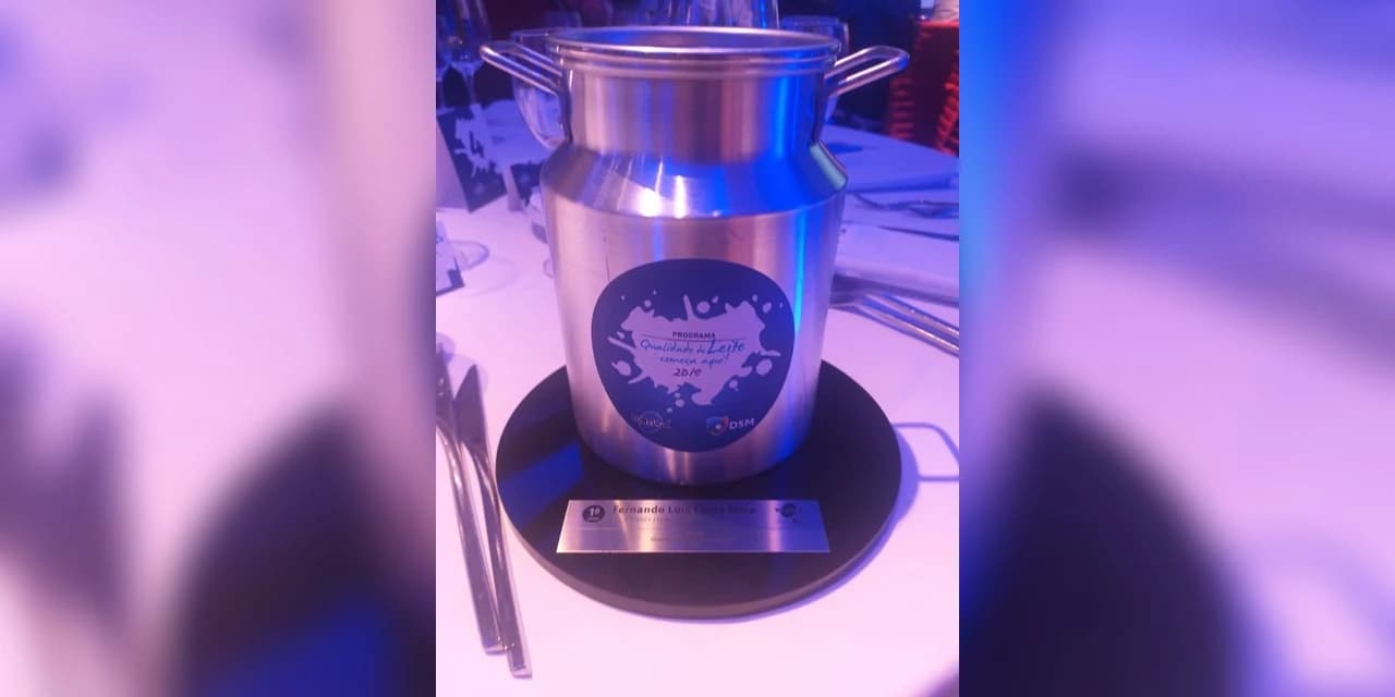 Produtor imbituvense é premiado em programa nacional de qualidade do leite