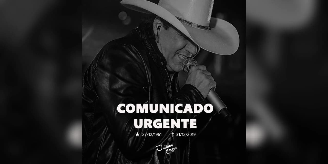 Cantor sertanejo Juliano Cezar morre depois de infarto durante show em Uniflor