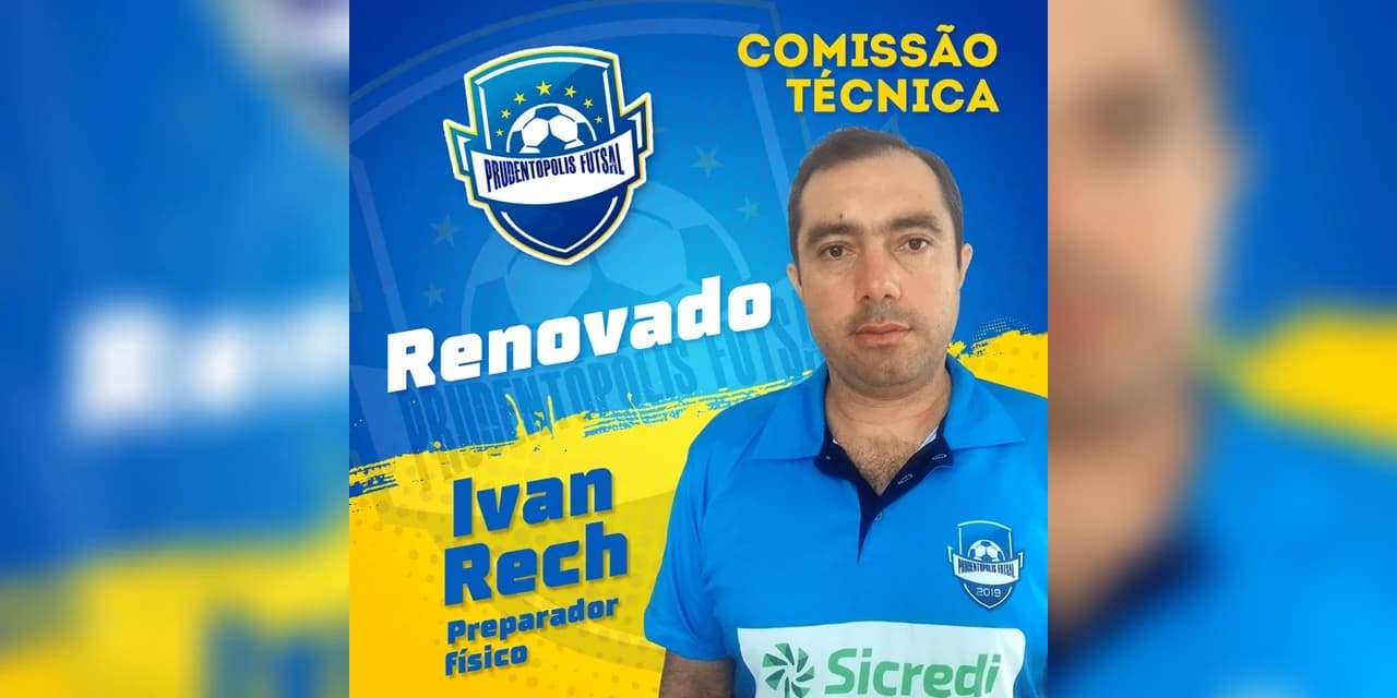 Ivan Rech segue como preparador físico do Prude Futsal