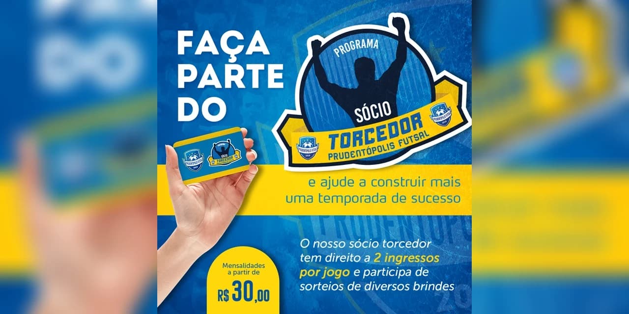 Prudentópolis lança sócio torcedor buscando aumentar as receitas