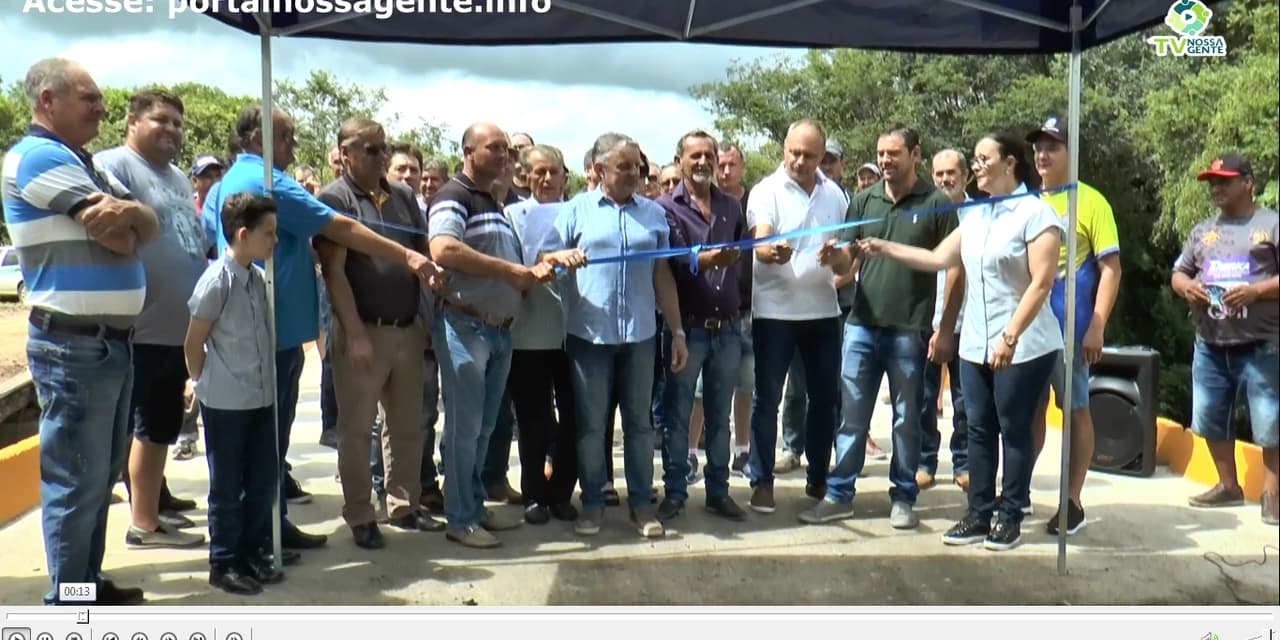 TV NOSSA GENTE: Prefeitura inaugura nova ponte de concreto em Tijuco Preto.