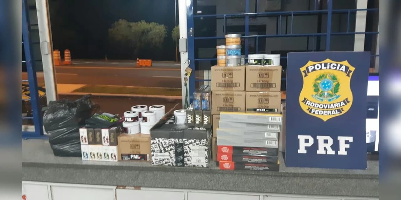 PRF apreende essência para narguilé na Unidade Operacional de Irati
