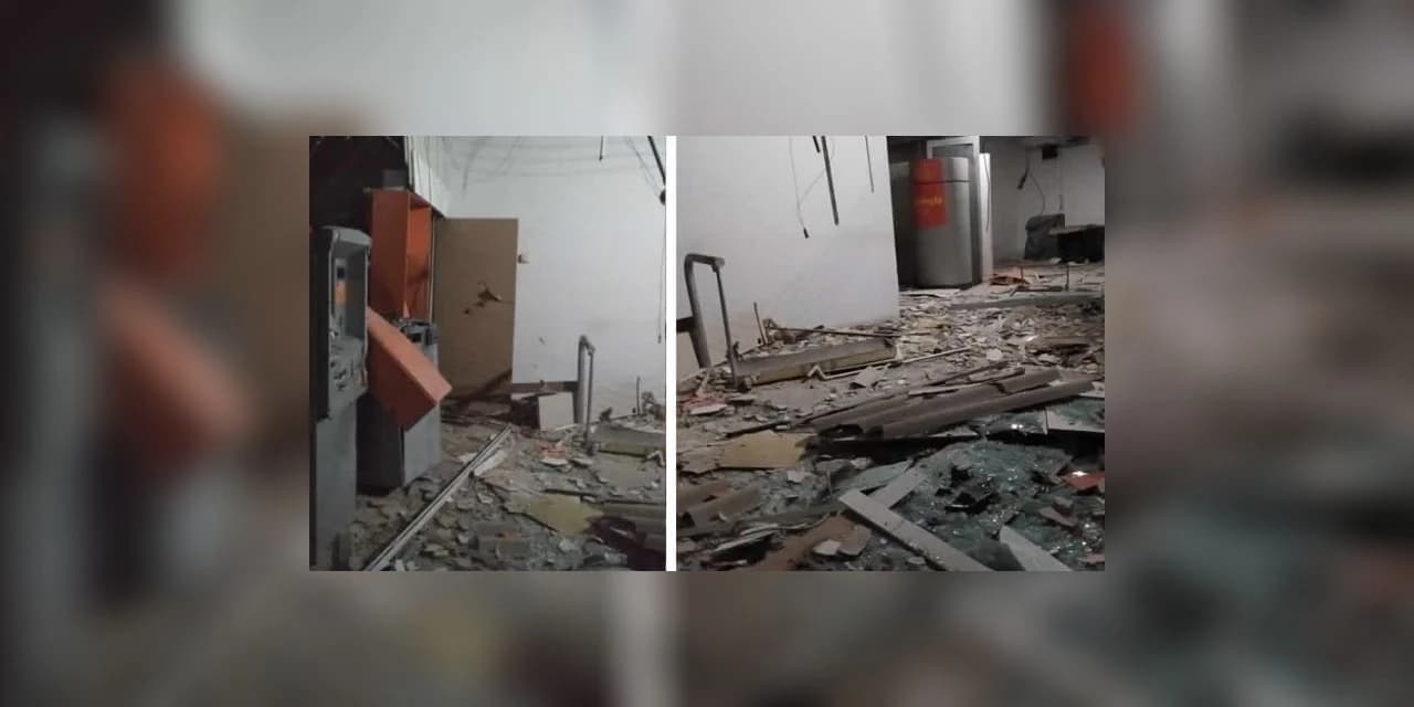 Bandidos explodem agencia bancaria em Ipiranga