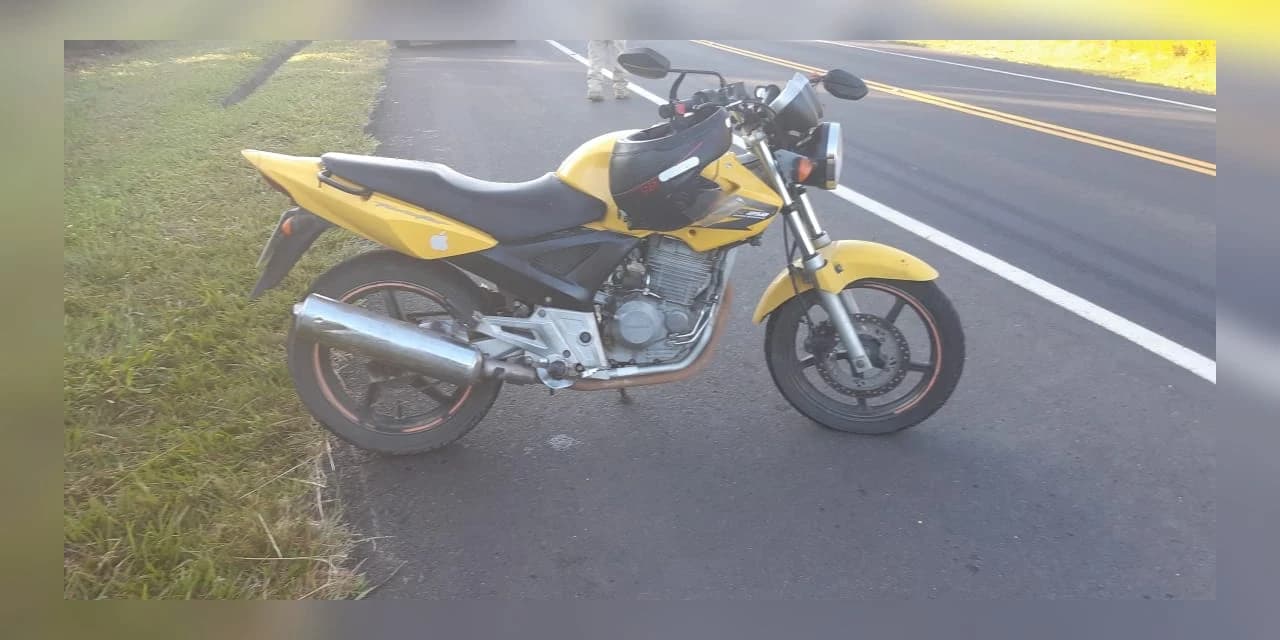 PRF prende motociclista alcoolizado em Prudentópolis.