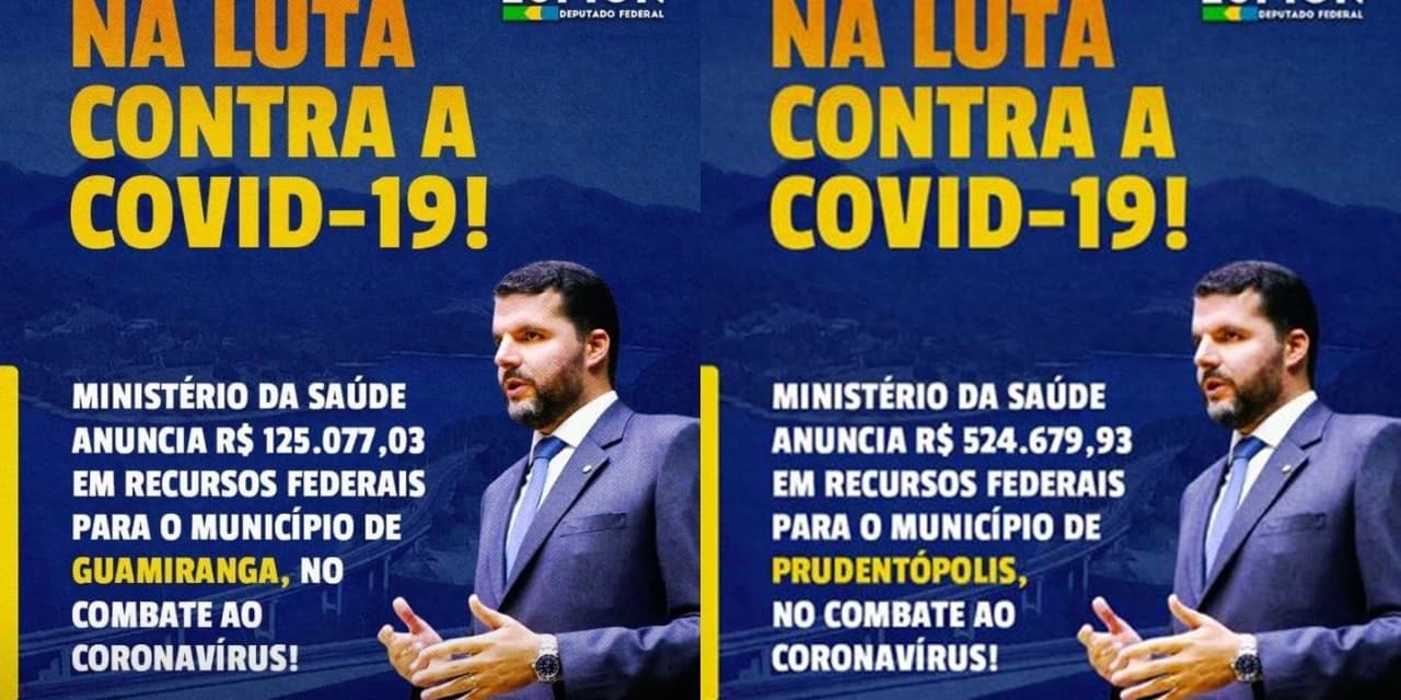 Pedro Lupion celebra recursos viabilizados para Prudentópolis e Guamiranga para o combate do COVID-19