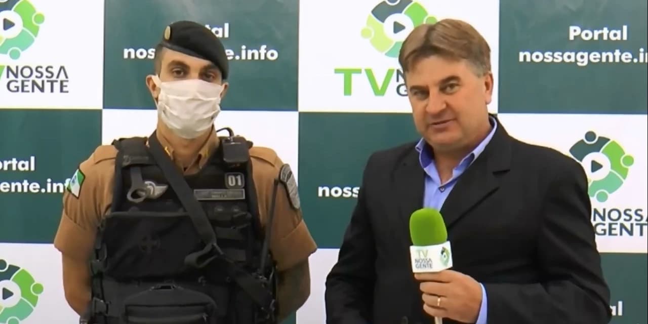 Tenente Walla concedeu entrevista ao Portal e a Tv Nossa Gente.