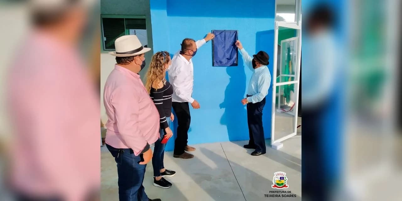 Prefeito Lula Thomaz realiza a entrega do posto de atendimento USF.