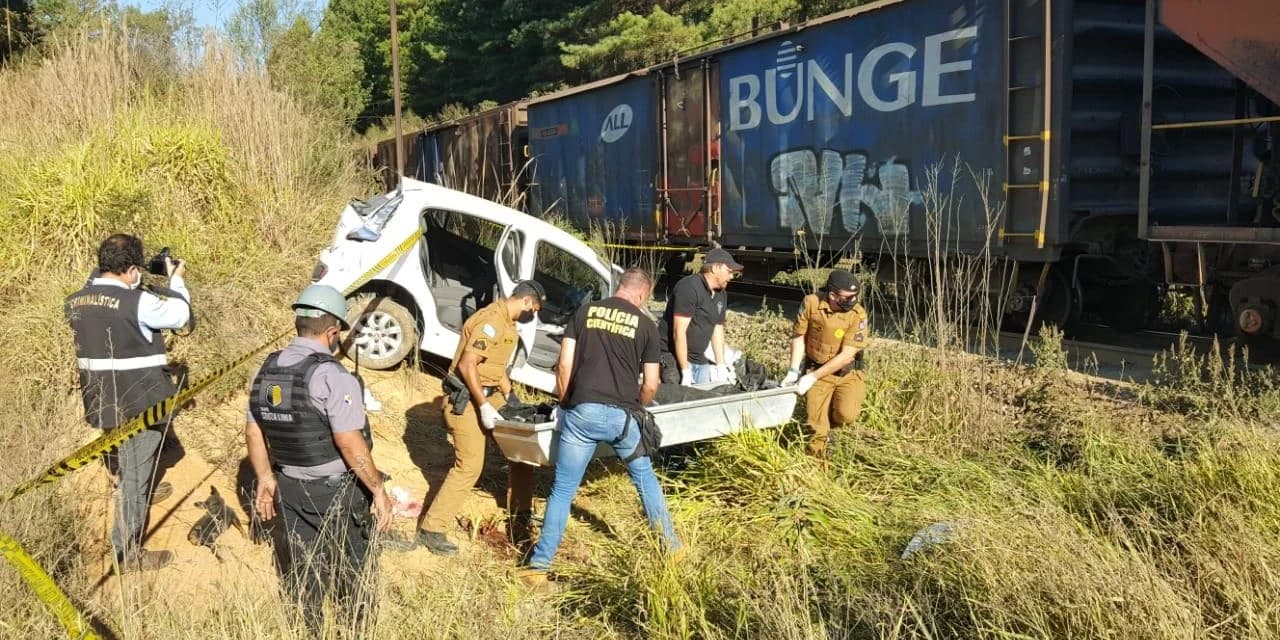 Em Ipiranga pai e filha morrem em acidente com trem