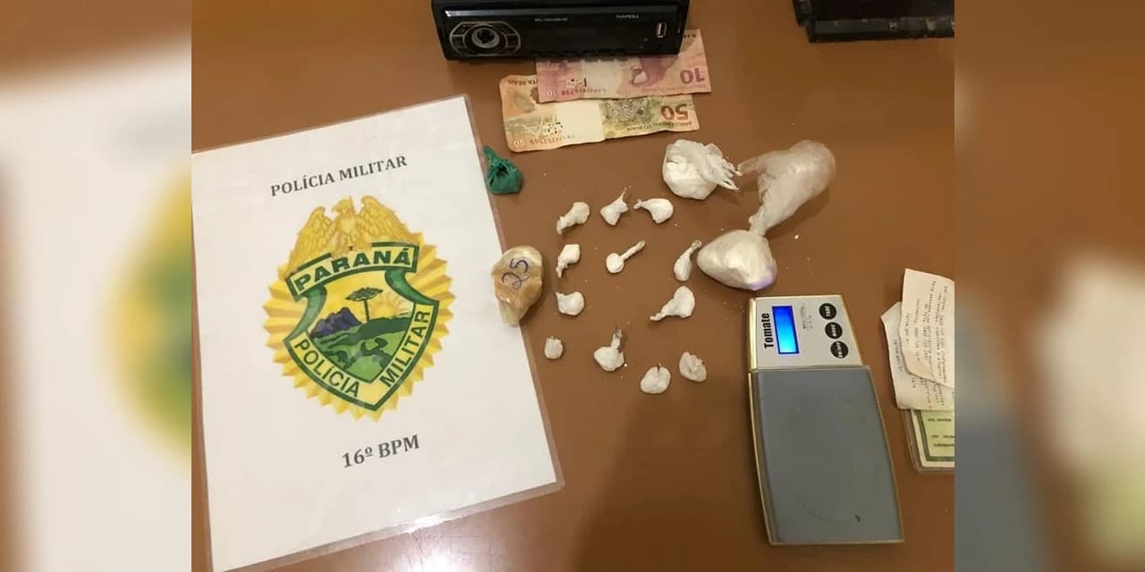 Rotam prende duas pessoas por tráfico de drogas em Prudentópolis.