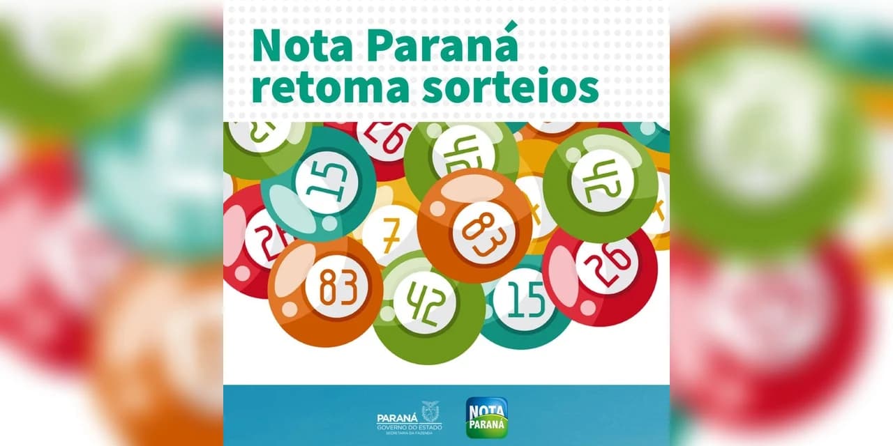 Programa Nota Paraná sorteará R$ 25 milhões em dois meses