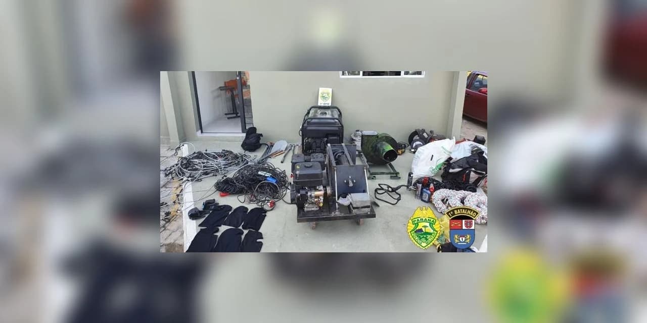 PM apreende explosivos em Ponta Grossa