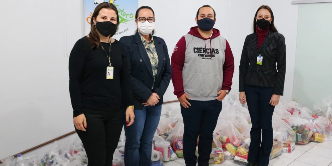 TV NOSSA GENTE: Em Prudentópolis alunos do curso de Ciências Contábeis entregam doações para a Assistência Social.
