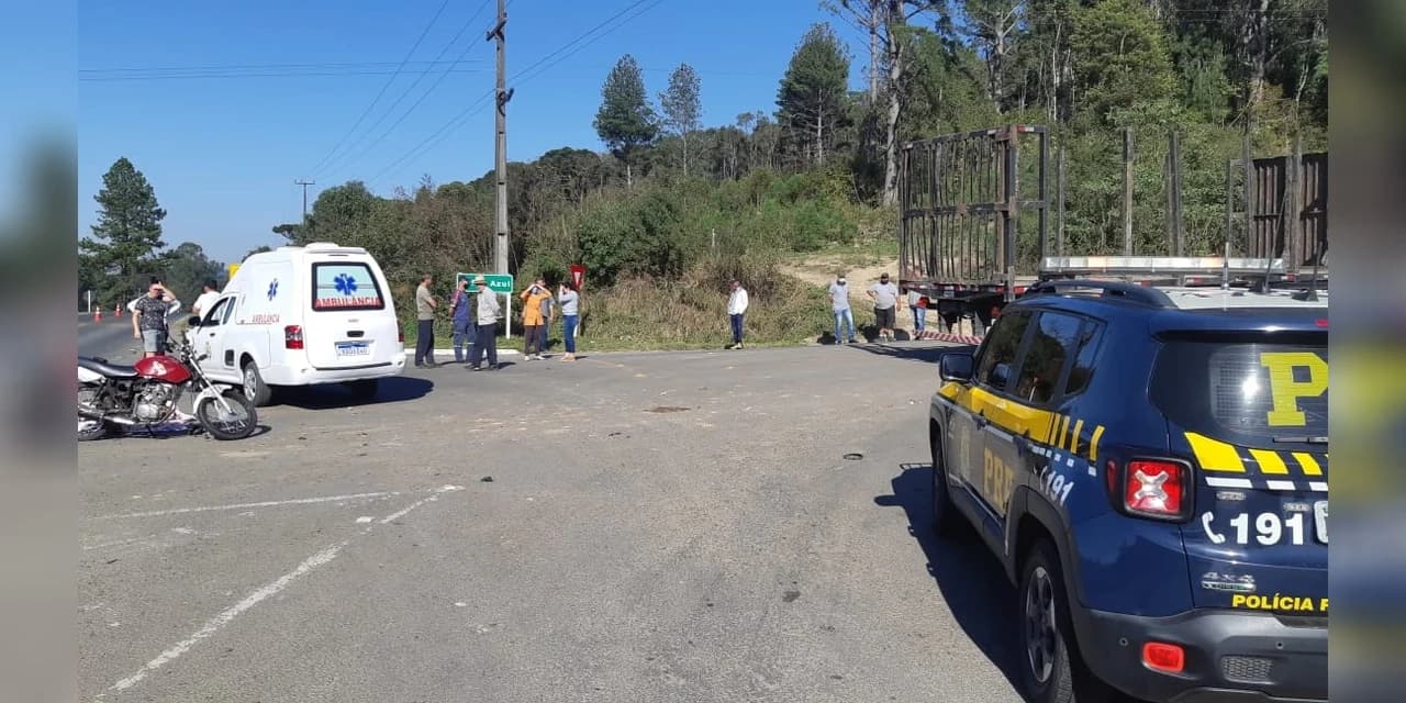 PRF atendeu acidente com óbito em Rio Azul
