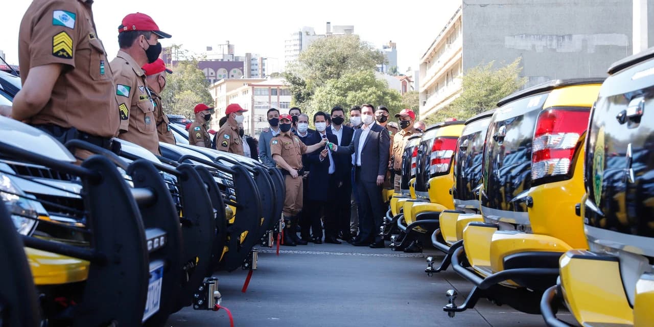 Governo entrega 70 novas viaturas para a Polícia Rodoviária Estadual.