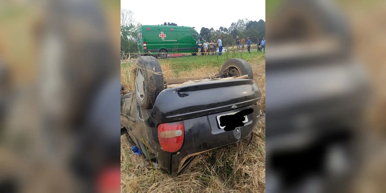 Homem morre ao capotar veículo em Prudentópolis
