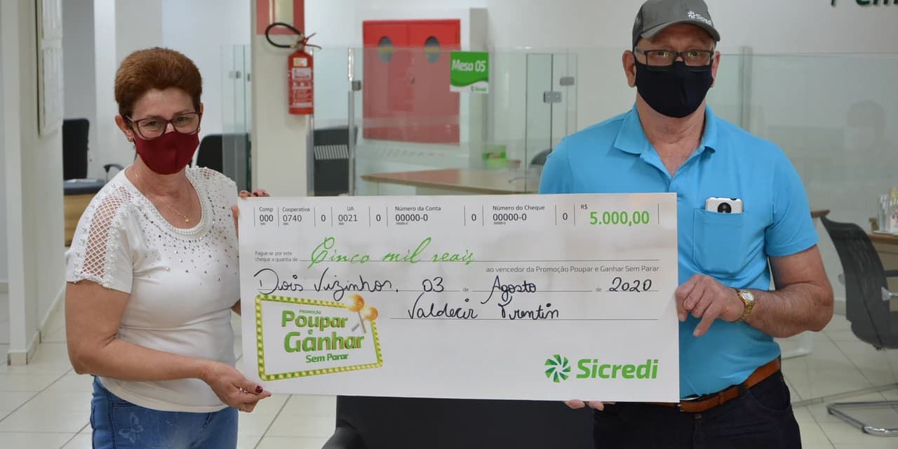 Sicredi realiza sorteio especial de R$ 500 mil em outubro, mês da poupança.