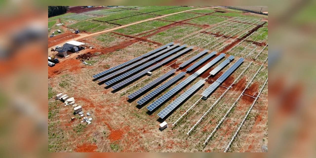 Primeira usina solar da Copel está na fase final de construção