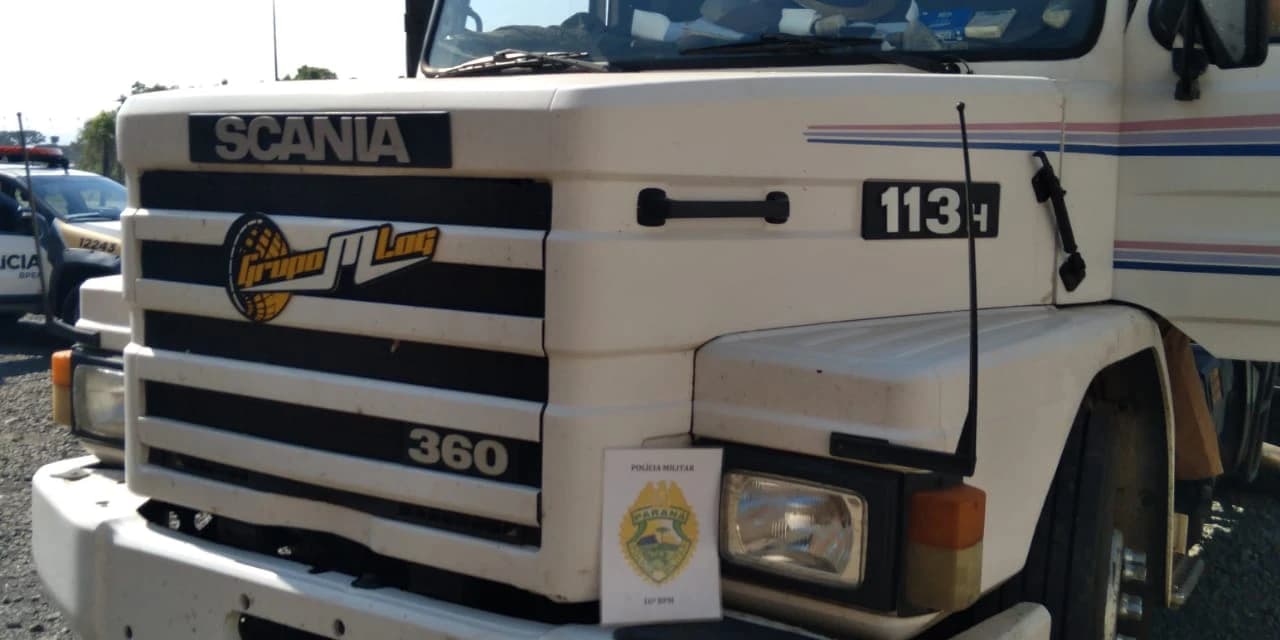 PM de Prudentópolis recupera carreta roubada em Araucária