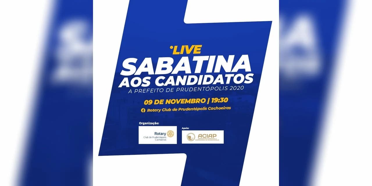 Prudentópolis terá sabatina dos candidatos à prefeitura