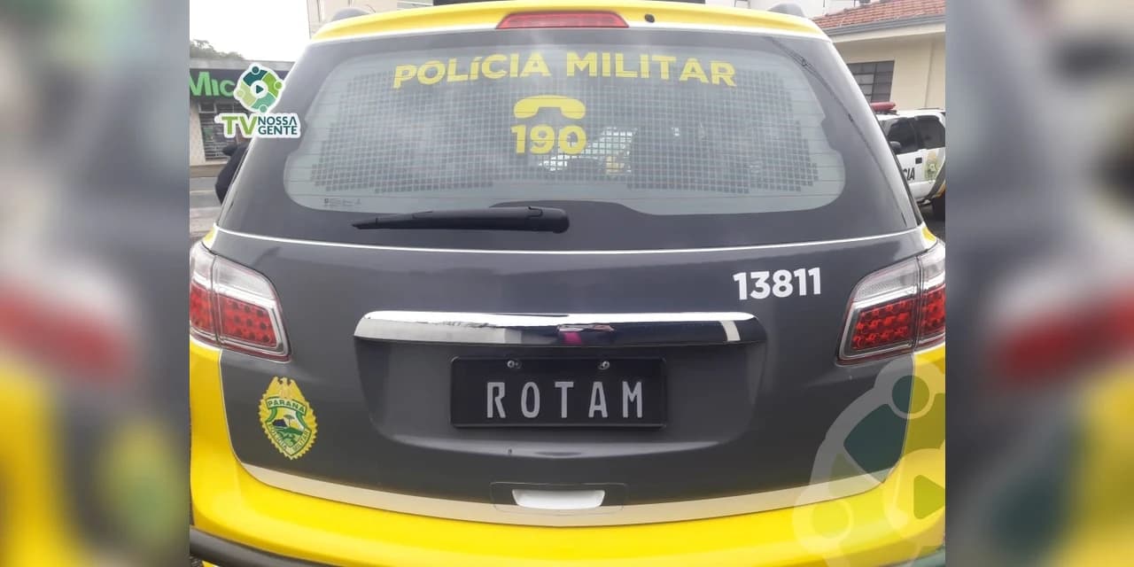 Polícia Militar e equipe do Choque cumprem mandado de prisão em Prudentópolis