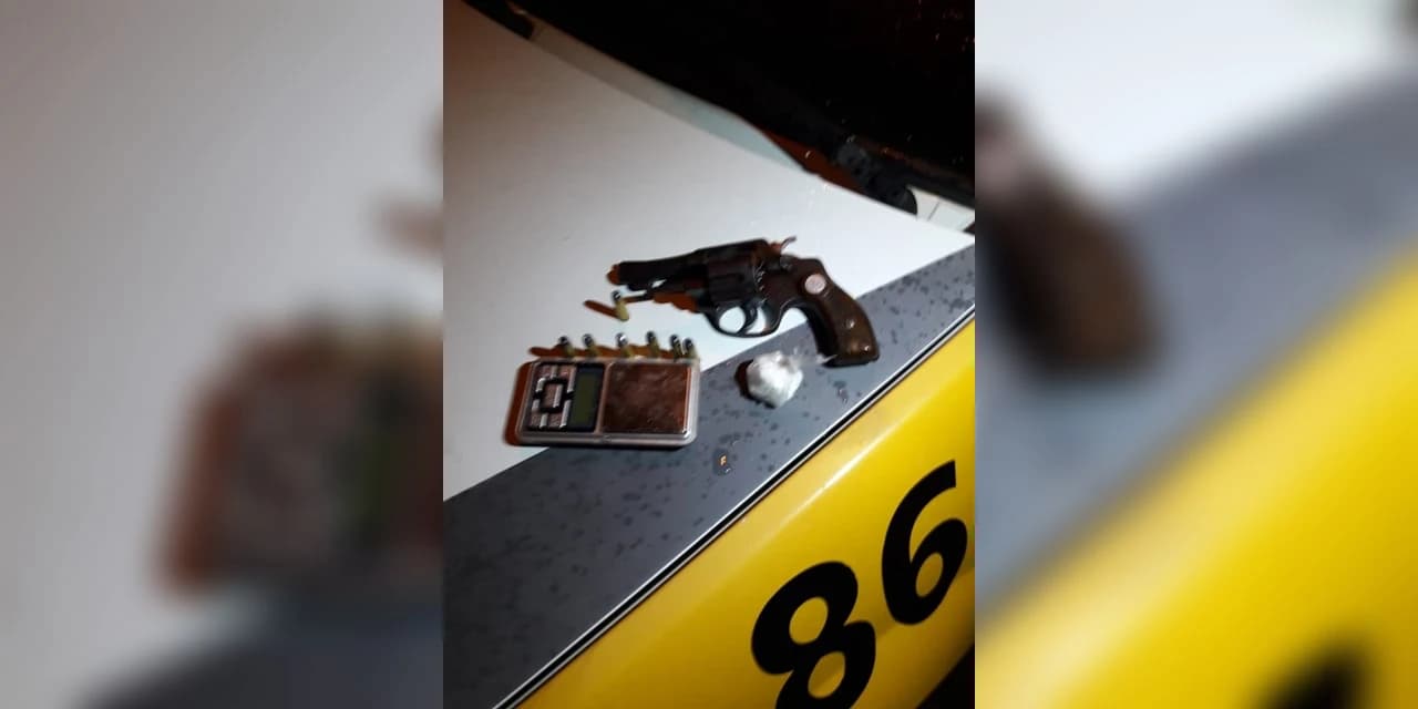 Em Prudentópolis Choque aprende armas e drogas
