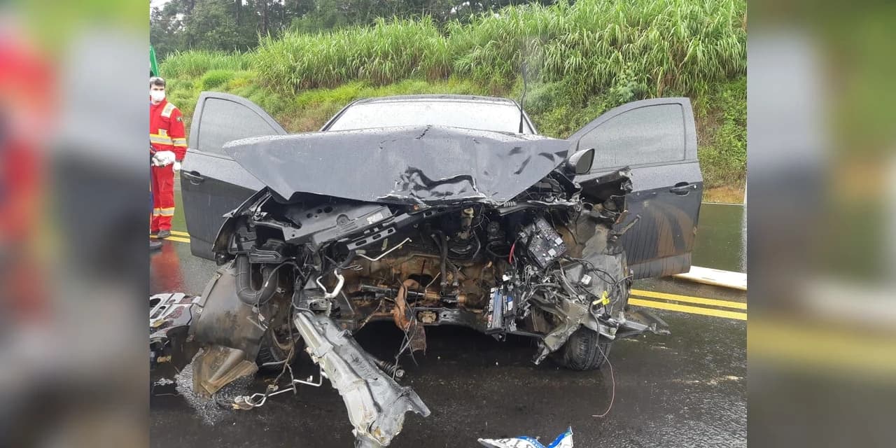 PRF atende acidente com vítima grave em Fernandes Pinheiro
