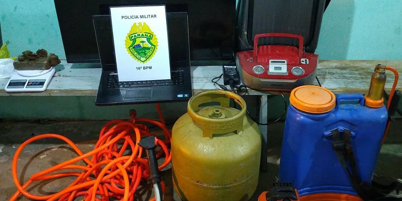 Em Prudentópolis Rotam apreende drogas e recupera objetos furtados