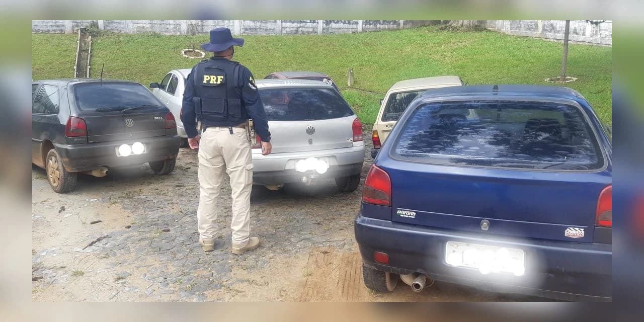 PRF recupera três veículos roubados na BR 376 em Ponta Grossa