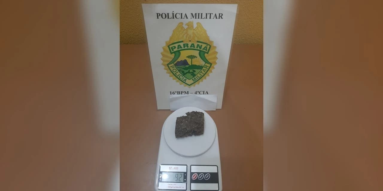 Durante abordagem em Prudentópolis Rotam encontra maconha com adolescente