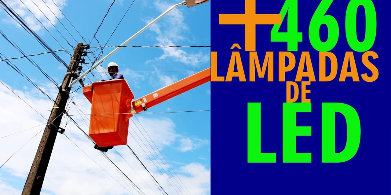 Mais 460 lâmpadas de LED estão sendo instaladas em Prudentópolis